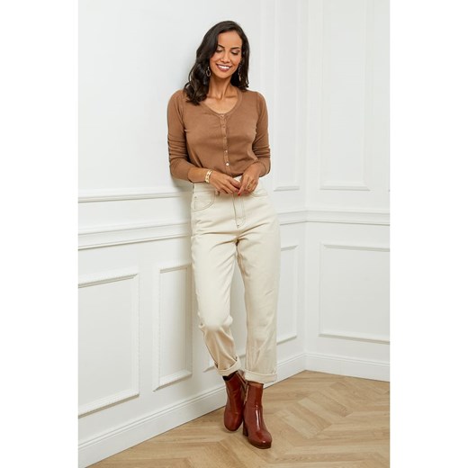 Soft Cashmere Kardigan w kolorze jasnobrązowym ze sklepu Limango Polska w kategorii Swetry damskie - zdjęcie 166533107