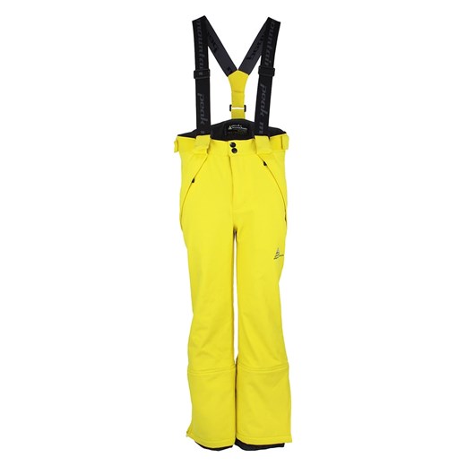 Peak Mountain Softshellowe spodnie narciarskie w kolorze żółtym Peak Mountain 176 wyprzedaż Limango Polska