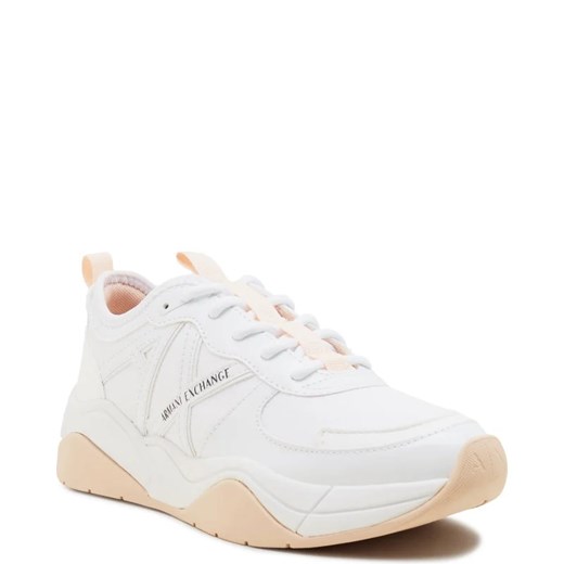 Buty sportowe damskie Armani Exchange sneakersy z tworzywa sztucznego