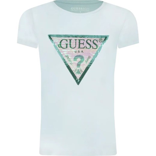 Guess T-shirt | Regular Fit ze sklepu Gomez Fashion Store w kategorii Bluzki dziewczęce - zdjęcie 166533366