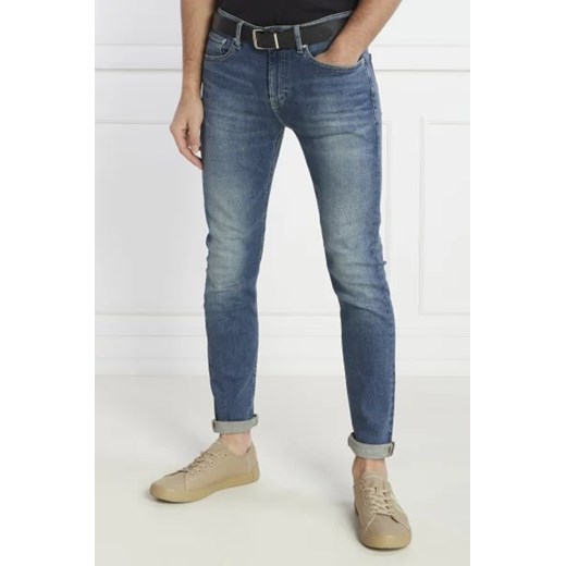 Jeansy męskie Calvin Klein wiosenne z bawełny