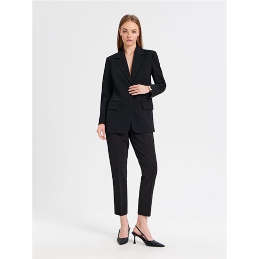 Sinsay - Spodnie z kantem - czarny ze sklepu Sinsay w kategorii Spodnie damskie - zdjęcie 166535938