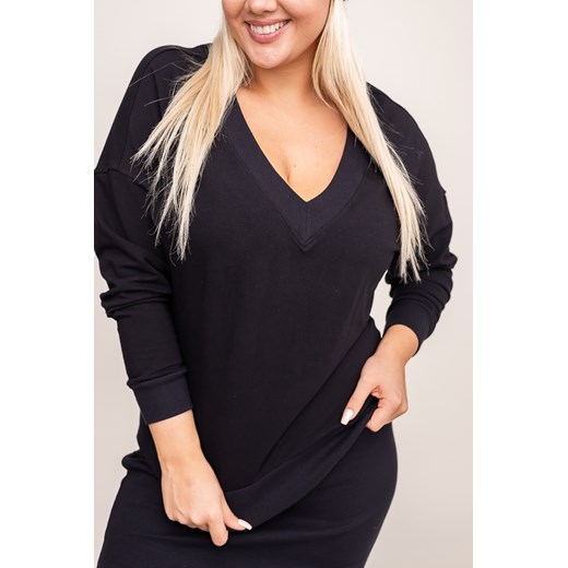 Czarna Bluza FUNDIO ze sklepu TONO w kategorii Bluzy damskie - zdjęcie 166542308