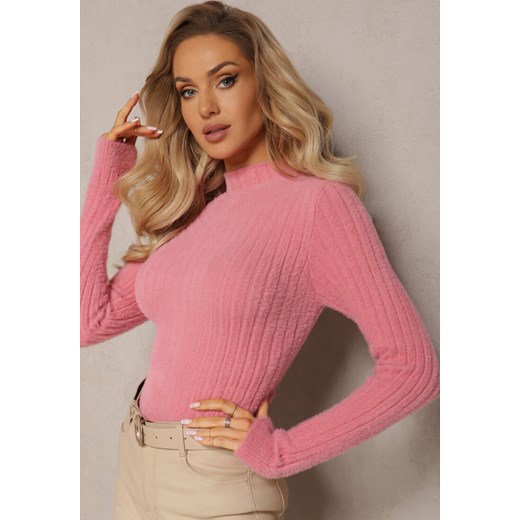 Sweter damski różowy Renee 
