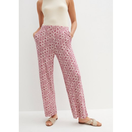 Spodnie shirtowe z wiskozy 40/42 bonprix