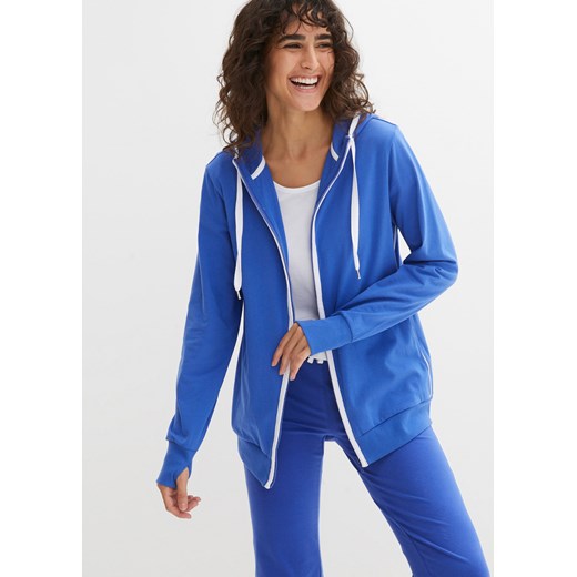 Bluza rozpinana z bawełny ze stretchem 36/38 bonprix