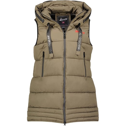 Geographical Norway Kamizelka pikowana &quot;Dolbar&quot; w kolorze khaki ze sklepu Limango Polska w kategorii Kamizelki damskie - zdjęcie 166585445