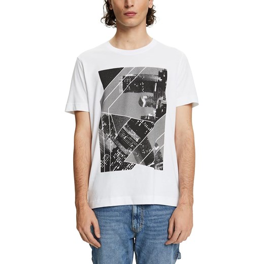 T-shirt męski wielokolorowy Esprit z krótkim rękawem 