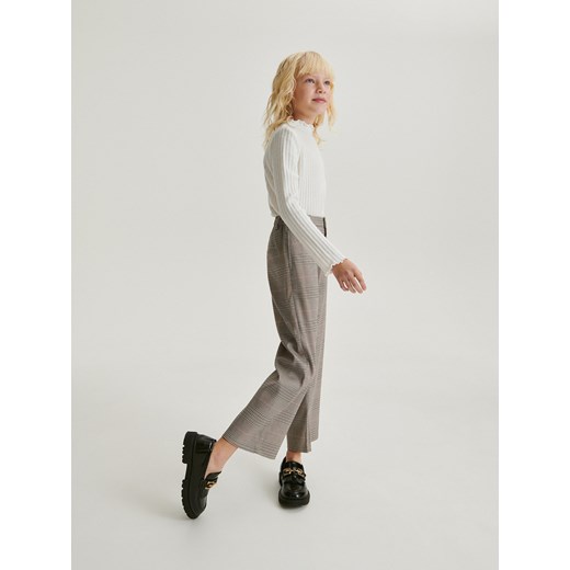 Reserved - Spodnie w kratę - wielobarwny ze sklepu Reserved w kategorii Spodnie dziewczęce - zdjęcie 166587138