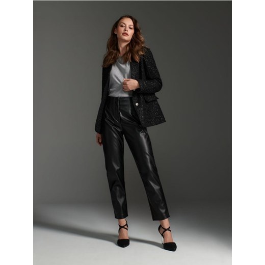 Sinsay - Spodnie eleganckie - czarny ze sklepu Sinsay w kategorii Spodnie damskie - zdjęcie 166589596