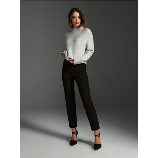 Sinsay - Spodnie cygaretki - czarny ze sklepu Sinsay w kategorii Spodnie damskie - zdjęcie 166589598