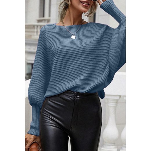 Sweter DANEVA BLUE ze sklepu Ivet Shop w kategorii Swetry damskie - zdjęcie 166590225