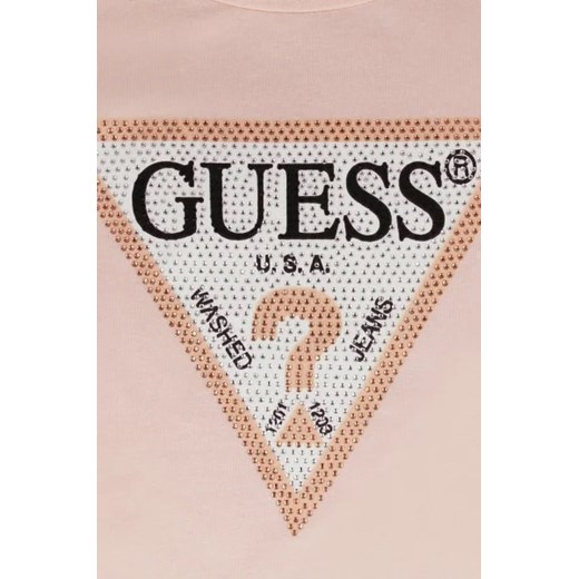Bluzka dziewczęca Guess bawełniana 