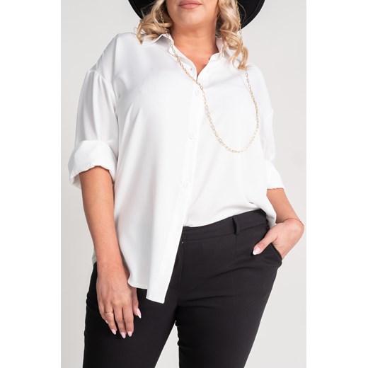 Biała Koszula oversize DEMENO ze sklepu TONO w kategorii Koszule damskie - zdjęcie 166598157