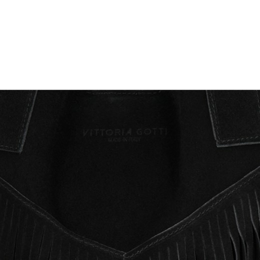 Torebka Skórzana VITTORIA GOTTI Made in Italy Czarna Vittoria Gotti One Size torbs.pl