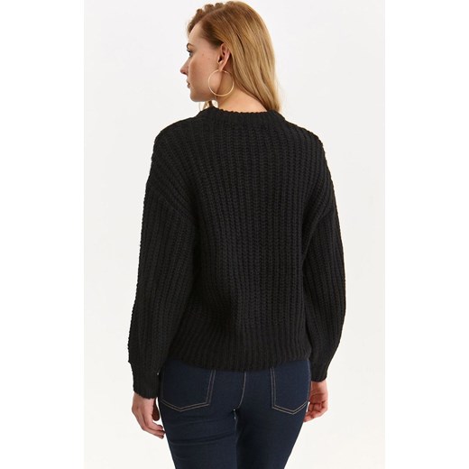 Top Secret sweter damski czarny zimowy