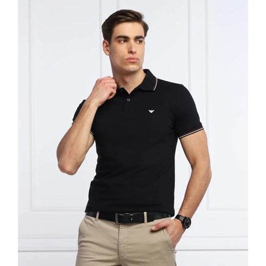 T-shirt męski czarny Emporio Armani z krótkimi rękawami