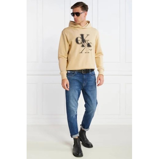 Beżowa bluza męska Calvin Klein bawełniana 