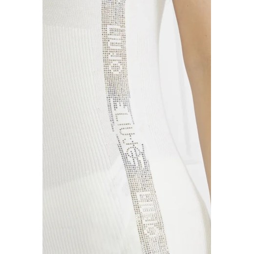 Biała bluzka damska Liu Jo z poliamidu z okrągłym dekoltem 