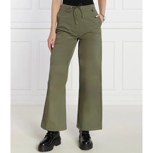 Spodnie damskie Calvin Klein z poliamidu 