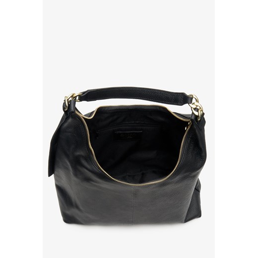 Shopper bag Estro czarna elegancka matowa duża 