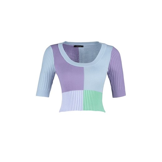 trendyol Sweter w kolorze błękitno-fioletowym Trendyol M Limango Polska promocyjna cena