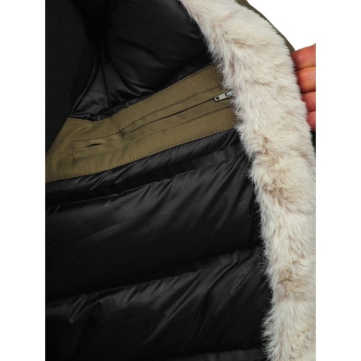 Khaki kurtka męska zimowa parka Denley 5M120 2XL promocja Denley