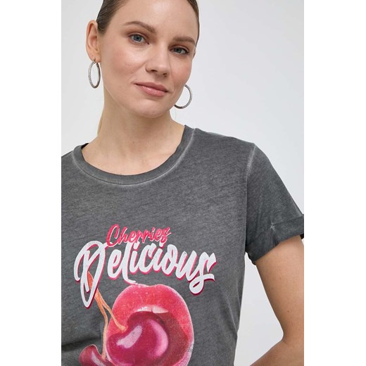 Guess t-shirt DELICIOUS ROL damski kolor szary W4RI22 K9SN1 ze sklepu ANSWEAR.com w kategorii Bluzki damskie - zdjęcie 166625016