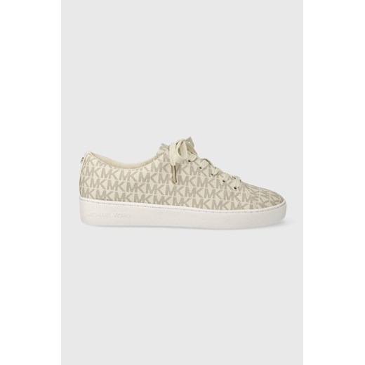 MICHAEL Michael Kors sneakersy Keaton kolor beżowy 43R4KTFS1B ze sklepu ANSWEAR.com w kategorii Trampki damskie - zdjęcie 166625155