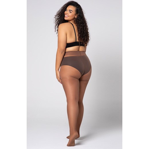 Gładkie rajstopy plus size damskie Charlotte 20 DEN, Kolor czarny (onyx), Rozmiar 5, Mona Queen Size ze sklepu Primodo w kategorii Rajstopy - zdjęcie 166634179