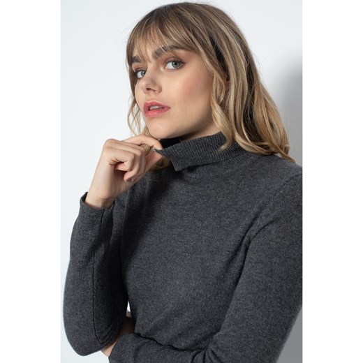 Perfect Cashmere Kaszmirowy golf &quot;Ashley&quot; w kolorze antracytowym Perfect Cashmere M okazja Limango Polska