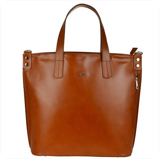 Vezze torba shopper bag camel xl skóra naturalna ze sklepu melon.pl w kategorii Torby Shopper bag - zdjęcie 166637447