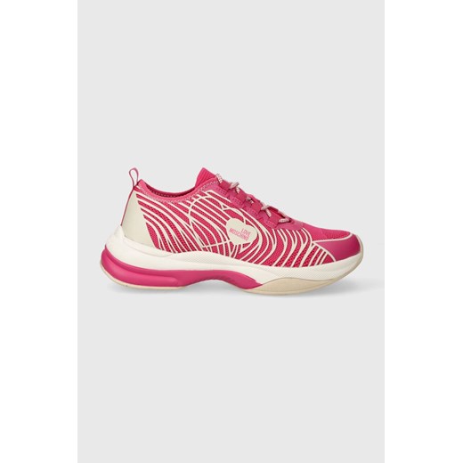 Love Moschino sneakersy kolor różowy JA15315G1IIZX60A ze sklepu ANSWEAR.com w kategorii Buty sportowe damskie - zdjęcie 166643928