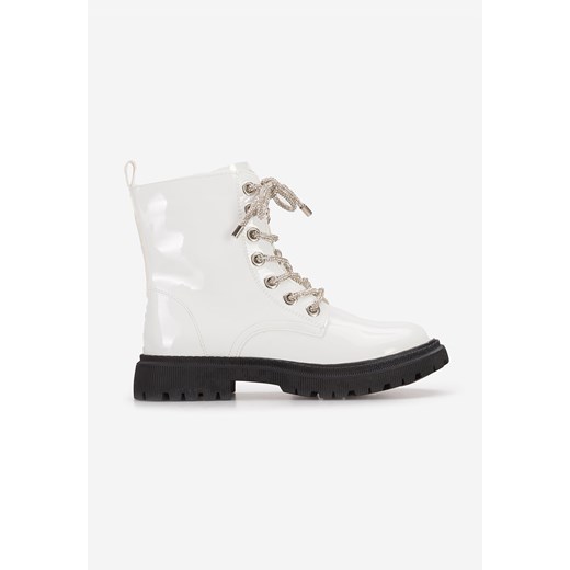 Białe botki dziewczęce Pixey ze sklepu Zapatos w kategorii Buty zimowe dziecięce - zdjęcie 166645839