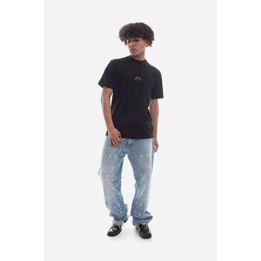STAMPD t-shirt bawełniany kolor czarny gładki SLA.M3126TE-BLK ze sklepu PRM w kategorii T-shirty męskie - zdjęcie 166646627