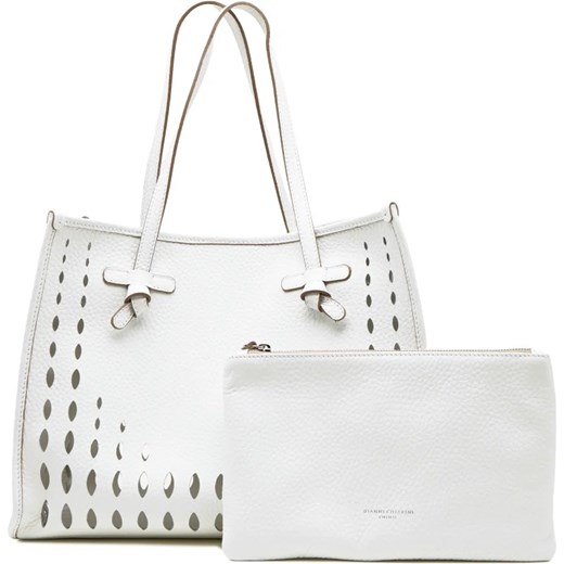 GIANNI CHIARINI Skórzana shopperka + saszetka Gianni Chiarini OS promocyjna cena Gomez Fashion Store