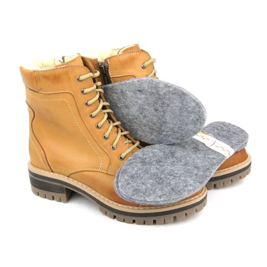 Wkładki do obuwia filcowe - Deluxe comfort,szare ze sklepu ulubioneobuwie w kategorii Workery damskie - zdjęcie 166648927