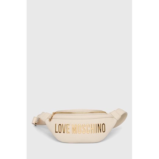 Love Moschino nerka kolor beżowy ze sklepu ANSWEAR.com w kategorii Nerki - zdjęcie 166650779