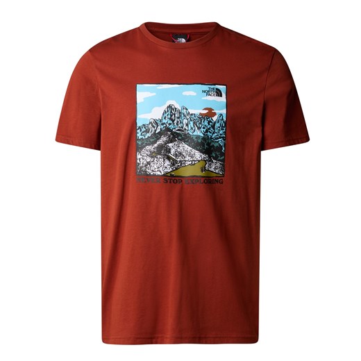 T-shirt męski The North Face z krótkimi rękawami na zimę 