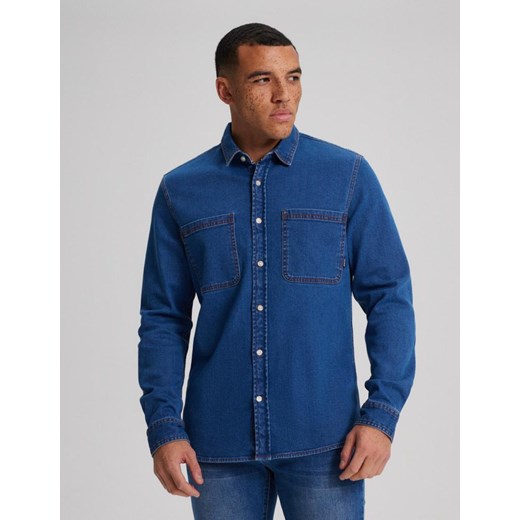 Koszula HAROL Granat M ze sklepu Diverse w kategorii Koszule męskie - zdjęcie 166653306
