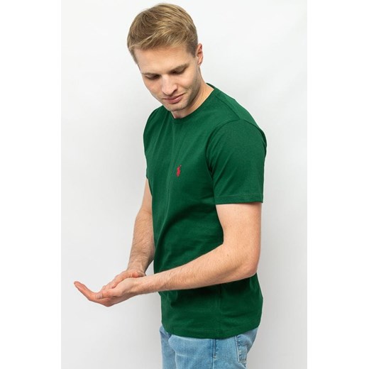t-shirt męski polo ralph lauren 710671438191 zielony ze sklepu Royal Shop w kategorii T-shirty męskie - zdjęcie 166653658