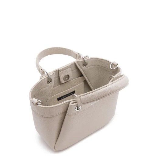 Shopper bag Armani Exchange ze skóry ekologicznej matowa