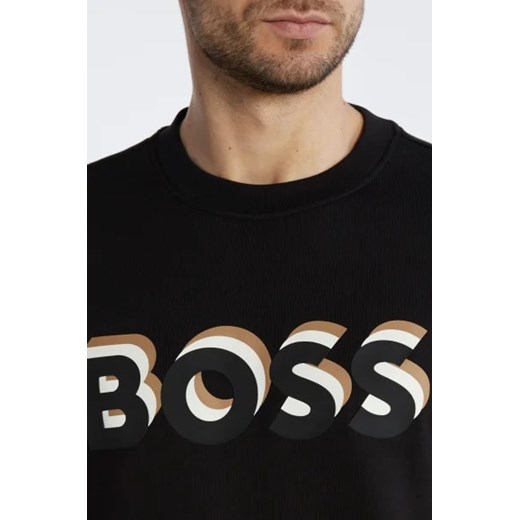 Bluza męska BOSS HUGO w stylu młodzieżowym na wiosnę z napisem 