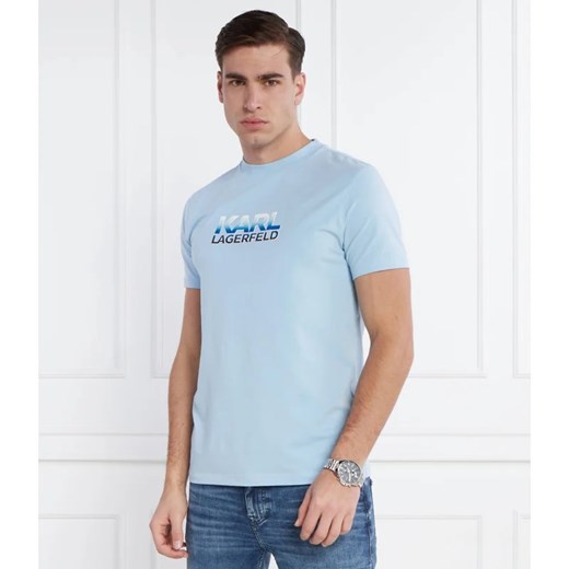 T-shirt męski Karl Lagerfeld młodzieżowy z krótkimi rękawami 
