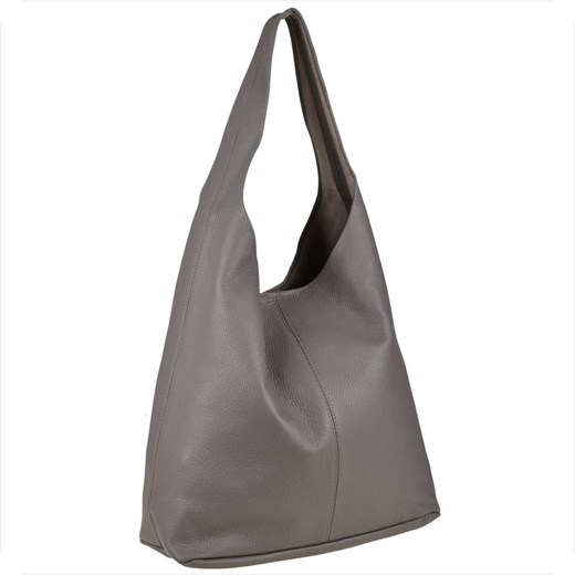 Torebka worek skórzana szary akacja shopper ze sklepu melon.pl w kategorii Torby Shopper bag - zdjęcie 166659216