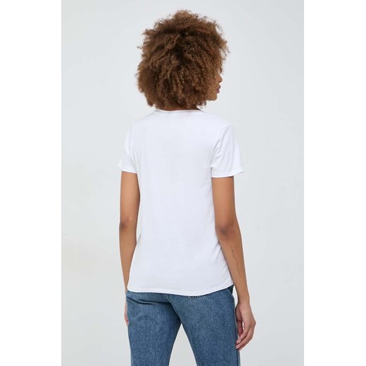 Guess t-shirt bawełniany damski kolor biały Guess L ANSWEAR.com