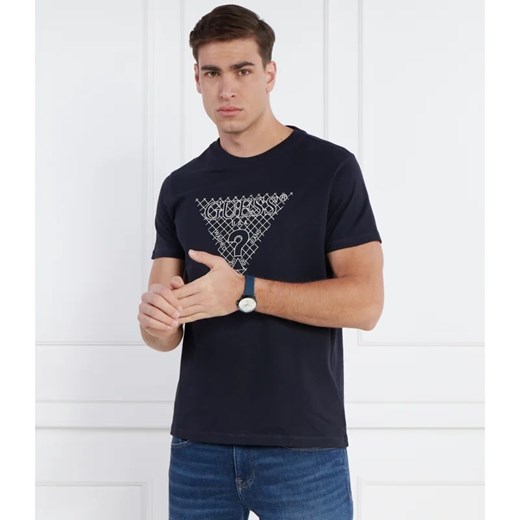 T-shirt męski Guess z krótkimi rękawami z napisami