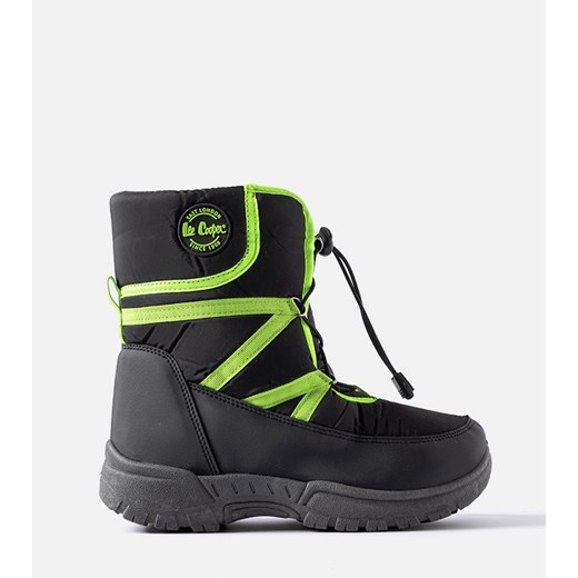 Czarne śniegowce Lee Cooper LCJ-22-44-1366K ze sklepu gemre w kategorii Buty zimowe dziecięce - zdjęcie 166670887