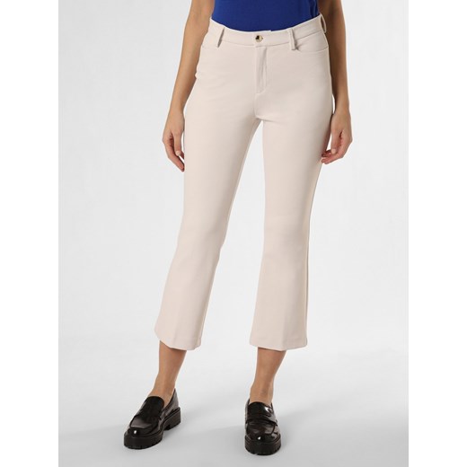 MAC Spodnie Kobiety écru wypukły wzór tkaniny ze sklepu vangraaf w kategorii Spodnie damskie - zdjęcie 166671646