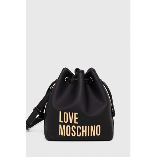 Love Moschino torebka kolor czarny ze sklepu ANSWEAR.com w kategorii Torebki worki - zdjęcie 166672476